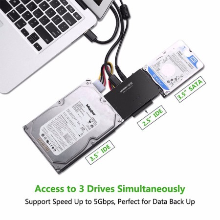 Переходник с USB 3.0 на SATA &amp; IDE (UGREEN)