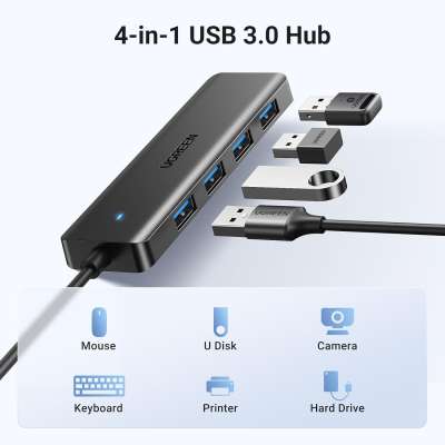 USB 3.0 4 port HUB, 0.15m CM219 (25851) UGREEN