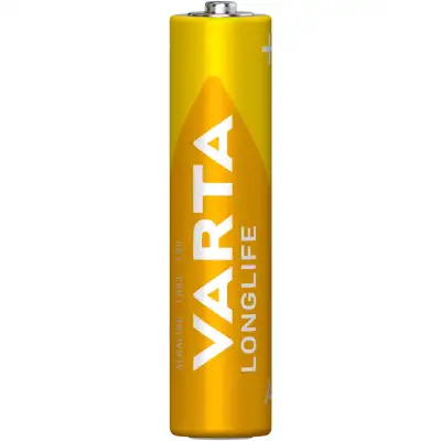 Батарейка, VARTA, LR03 Longlife Micro, AAA, 1.5 V, 2 шт., Блистер
