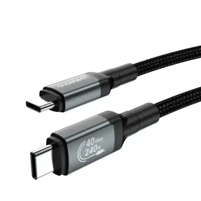 Кабель USB C - USB C, 4.0 Gen 3, 40Gbps, 8K@60Hz, 5A, 240W, 1.2m (XCC-1040) Choetech
