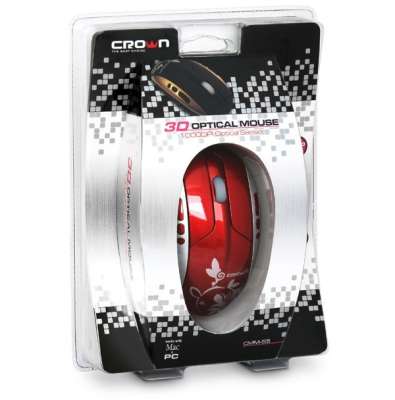 Мышь компьютерная Crown CMM-55 red