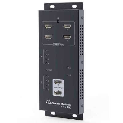 LenKeng LKV342Pro (матричный коммутатор HDMI 4 входа, 2 выхода)