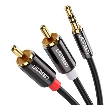 Кабель Audio(m) 3.5mm - 2RCA(m), 2m AV116 (10584) UGREEN