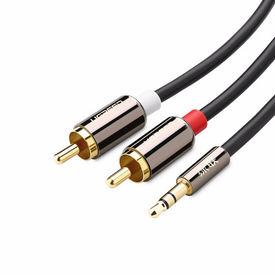 Кабель Audio(m) 3.5mm - 2RCA(m), 2m AV116 (10584) UGREEN