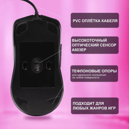 Мышь оптическая игровая SmartBuy RUSH X17, (SBM-747G-K) USB