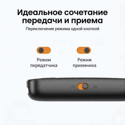 Bluetooth V5.0 Audio Receiver/Transmitter, 3.5mm, CM403 (80893) UGREEN