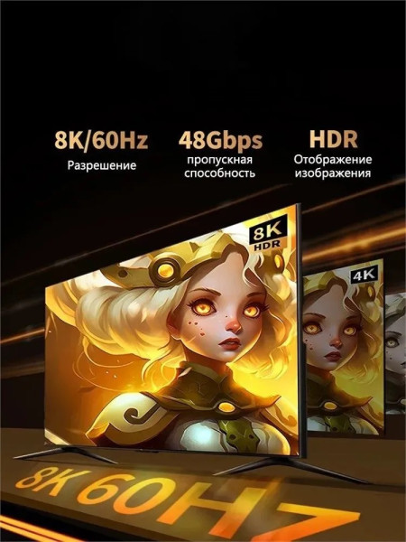Кабель HDMI V2.1, 8K@60Hz, HD175
