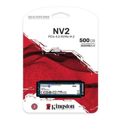 Твердотельный накопитель 500Gb SSD M.2 2280 Kingston SNV2S/500G NVMe PCIe Gen 4.0x4 Lane