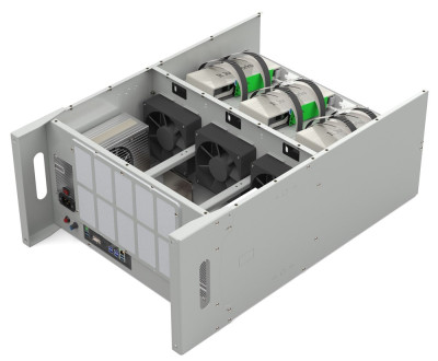  Корпус BigCryptone-6Rv2 - Раздельные потоки, 6GPU (ALL), 540х800х300мм, 2 блока АТХ, 3 fan