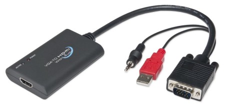 Конвертер с VGA + аудио на HDMI Z-Tek