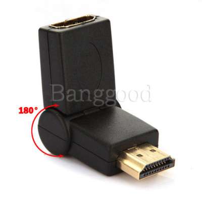 Переходник HDMI(f) - HDMI(m) с вращением на 180° 