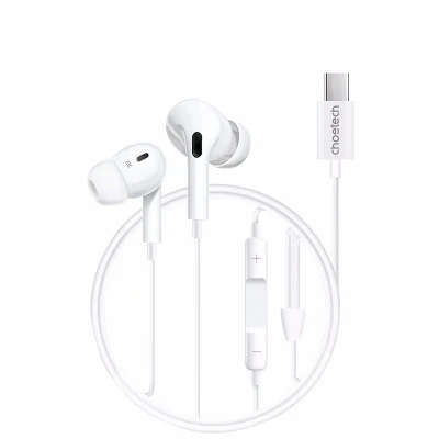 Наушники Type-C HiFi Earphone Белые 1.2m (OC-A011) Choetech