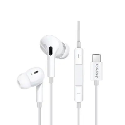 Наушники Type-C HiFi Earphone Белые 1.2m (OC-A011) Choetech