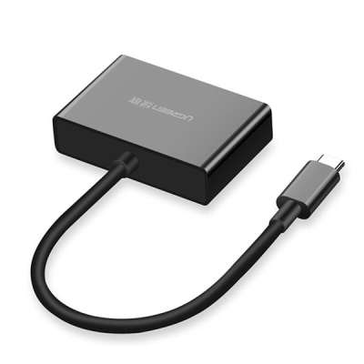 Конвертер USB 3.1m Type C на HDMI + VGA UGREEN 50509