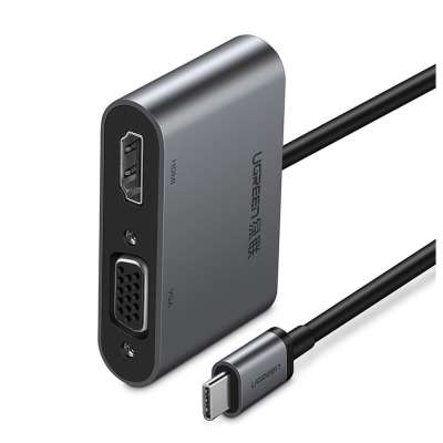 Конвертер USB 3.1m Type C на HDMI + VGA UGREEN 50509