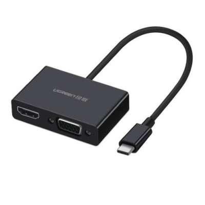 Конвертер USB 3.1m Type C на HDMI + VGA UGREEN 50509