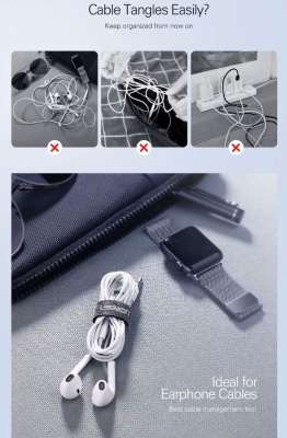 Органайзер липучка для кабелей, 12mm*14сm UGREEN