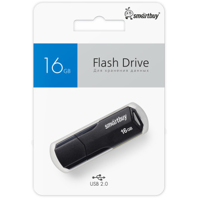 USB-накопитель, SmartBuy, CLUE, 16GB, USB 2.0