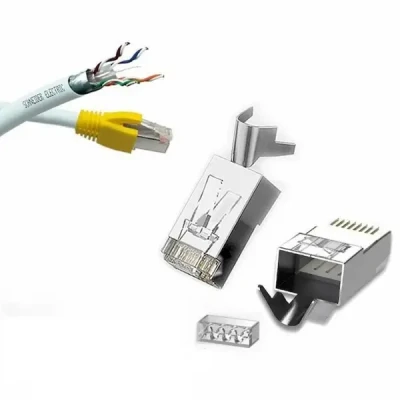 Коннектор RJ-45 (FTP) CAT 7, 10шт., NW123 (70316) UGREEN