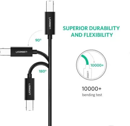 Кабель USB C- USB 2.0 B, для принтера, 2m. US241 (50446) UGREEN