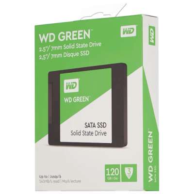 Твердотельный накопитель 120GB SSD WD GREEN 2.5” SATA3