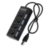 USB 2.0 4 port HUB c переключателем