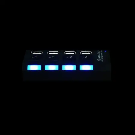 USB 2.0 4 port HUB c переключателем