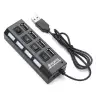 USB 2.0 4 port HUB c переключателем