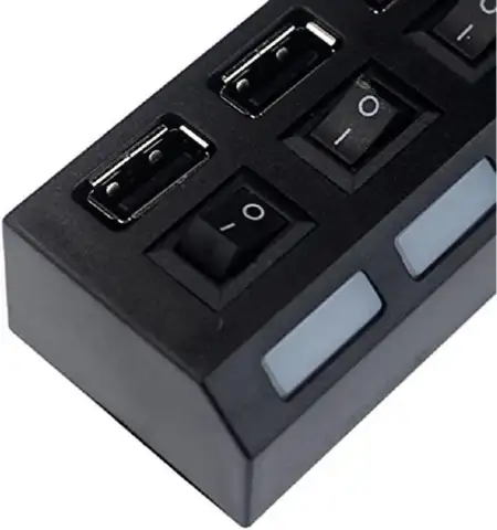 USB 2.0 4 port HUB c переключателем