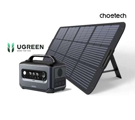 Комплект зарядная станция UGREEN GS1200 + Солнечная панель (SC011) 200W Choetech