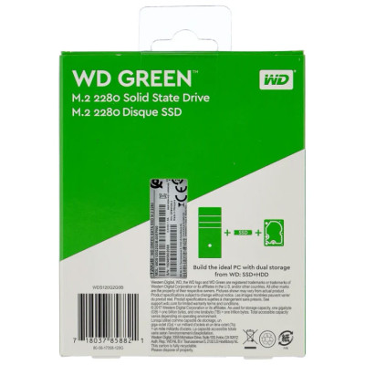 Твердотельный накопитель 120GB SSD WD GREEN M.2 2280 SATA