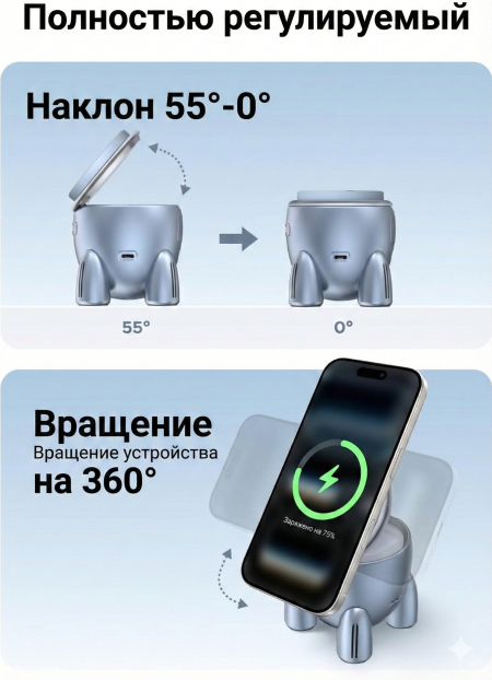 Беспроводное магнитное зарядное устройство, Wireless 25W, W713 (65300) UGREEN