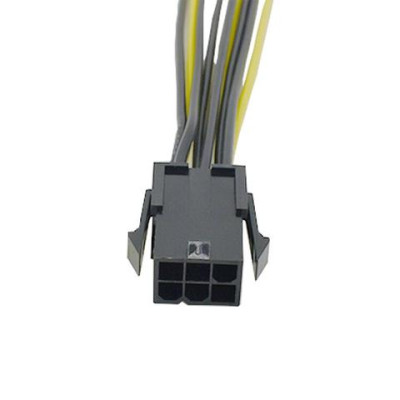 Кабель питания 6Pin на 3xMolex, 20см
