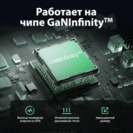 Зарядное устройство на 3xUSB C+1xUSB, 100W, QC4+/PD3.0, Nexode S, GaNInfinity X565 (35043) UGREEN