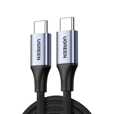 Кабель USB C - USB C, 480Mbps, 5A, QC4.0/PD3.1, 240W, 1m, US535 (15311) UGREEN