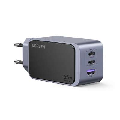 Зарядное устройство на 2xUSB C+1xUSB, 65W, QC4+/PD3.0, Nexode S, GaNInfinity X553 (35042) UGREEN