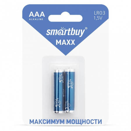 Батарейка Smartbuy, MAXX LR03/2B, (SBBM-3A02B), AAA, 1.5V, 2шт в блистере