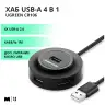 USB 2.0 4 port HUB, 1m CR106 (20277) UGREEN