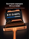 Кабель USB C - USB C, 480Mbps, 5A, QC4.0/PD3.0, 100W, 1m, Оранжевый, L502 (95493) UGREEN