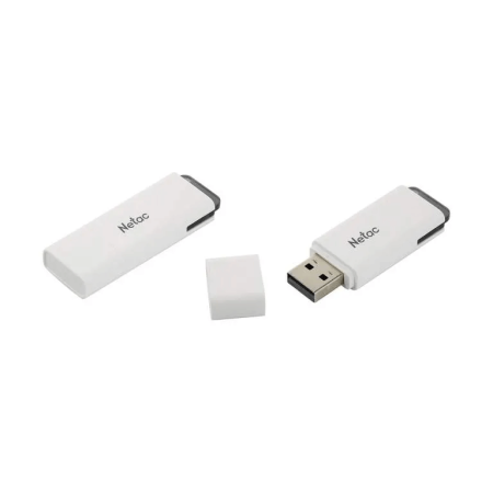 USB-накопитель, Netac, NT03U185N-064G-20WH, 64GB, USB2.0 Белый