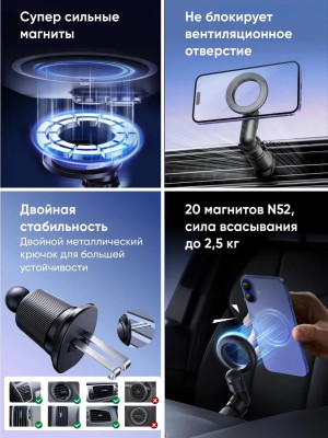 Автомобильный держатель для телефона с MagSafe LP923 (65185) UGREEN