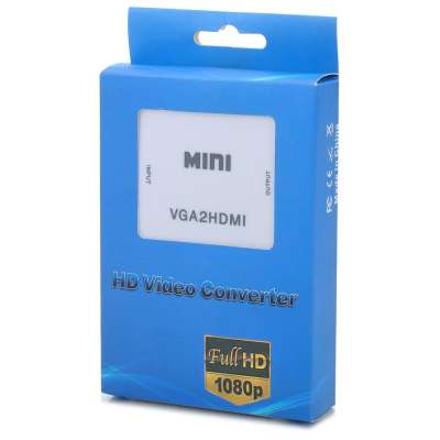Адаптер конвертер / переходник / преобразователь с VGA + аудио на HDMI