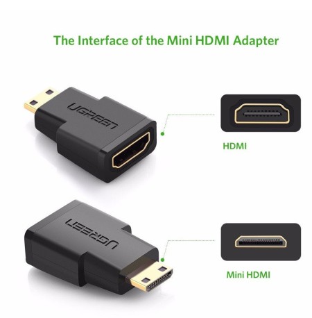 Переходник HDMI(f) - mini HDMI(m) (20101) UGREEN