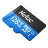 Карта памяти, Netac, NT02P500STN-128G-R, MicroSDXC 128GB с адаптером SD
