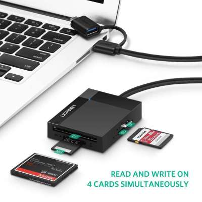 USB 3.0/Type C 4 в 1 Card Reader UGREEN