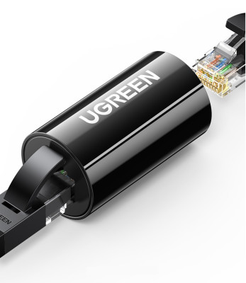 Адаптер соединитель патч-корда RJ-45, Cat.7, 10Gbps (30837) UGREEN