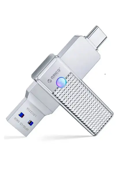 USB-накопитель, ORICO, 256Gb, USB-C/USB-A (ORICO-UFSD-LD-256G-SV-BP)