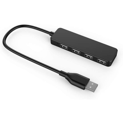 USB 2.0 4 port HUB (Черный)