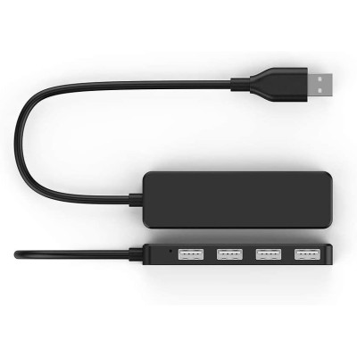 USB 2.0 4 port HUB (Черный)