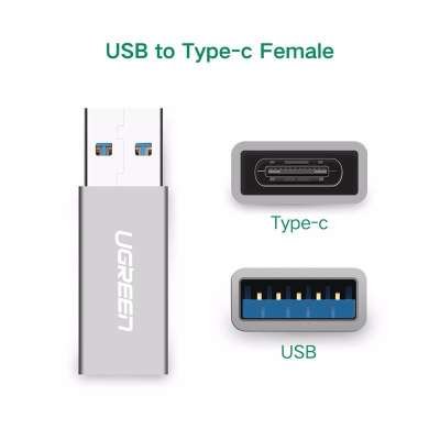 Переходник USB 3.1(f) Type C - USB 3.0(m) UGREEN 30705